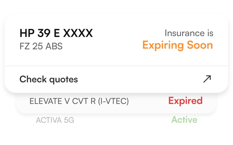 Buy and renew insurance