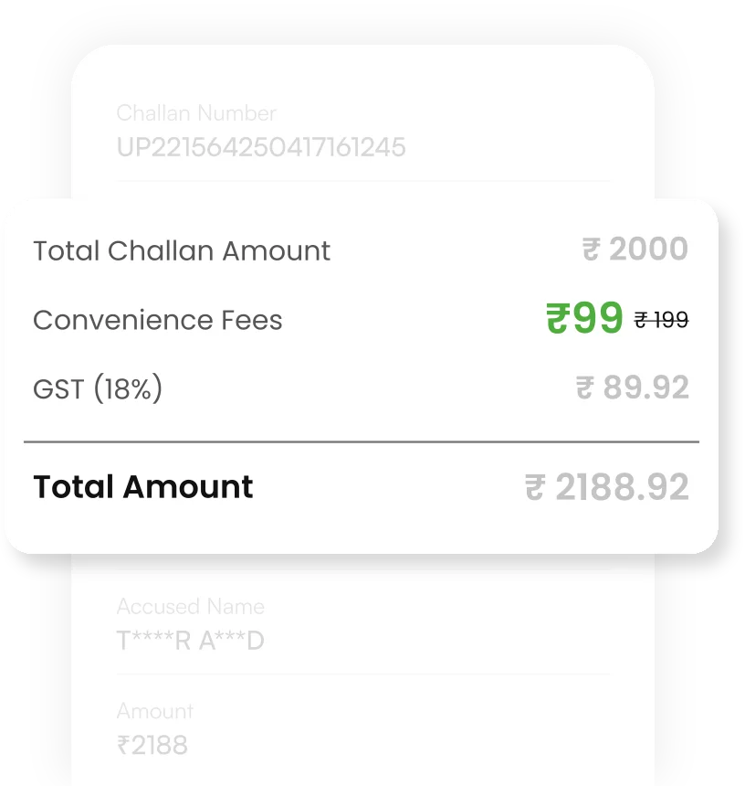 Challan dues
