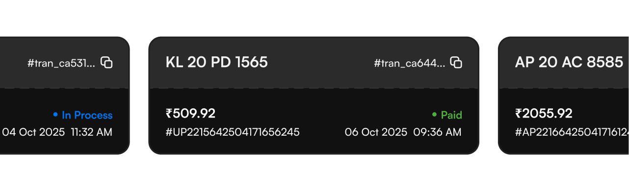 Transaction History & Receipts