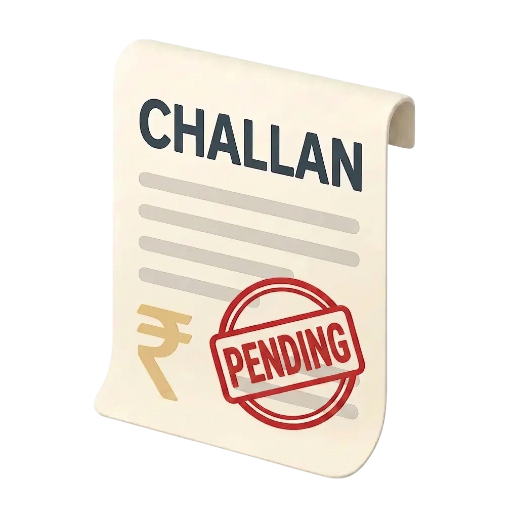 View pending challans