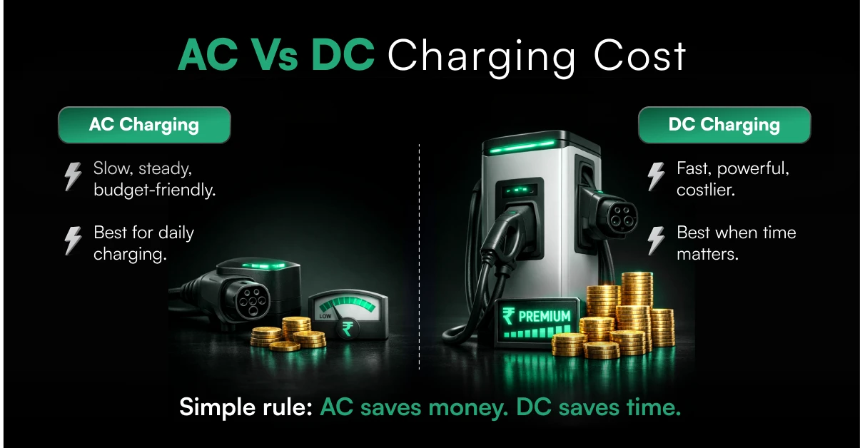 AC vs DC EV charging cost comparison
